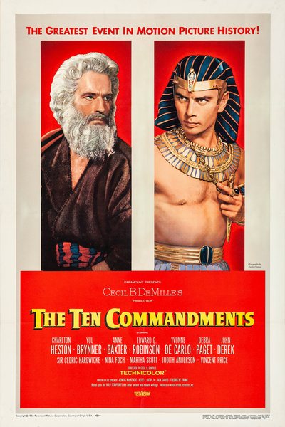 The Ten Commandments (1956) poster